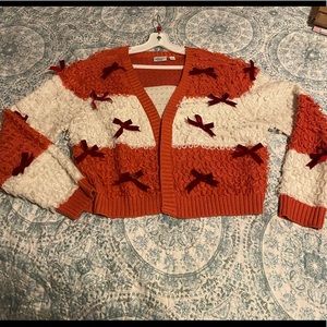 Candy cane cardigan